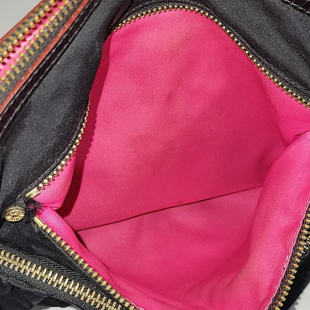 MZ Wallace Paige Black Nylon Crossbody Shoulder Bag